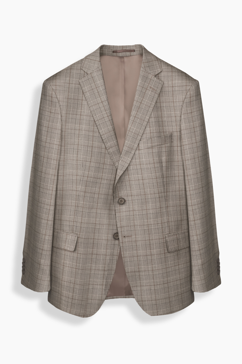 Rexford Kareli Regular Fit Kahverengi Ceket - 1