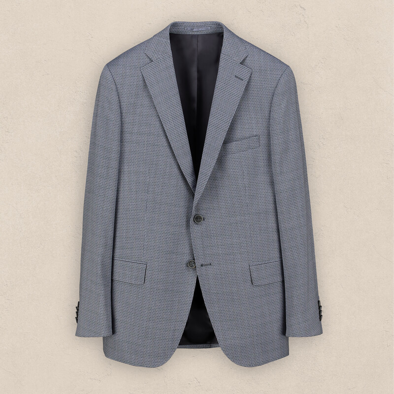 Rexford Regular Fit Mavi Desenli Ceket - SARAR (1)