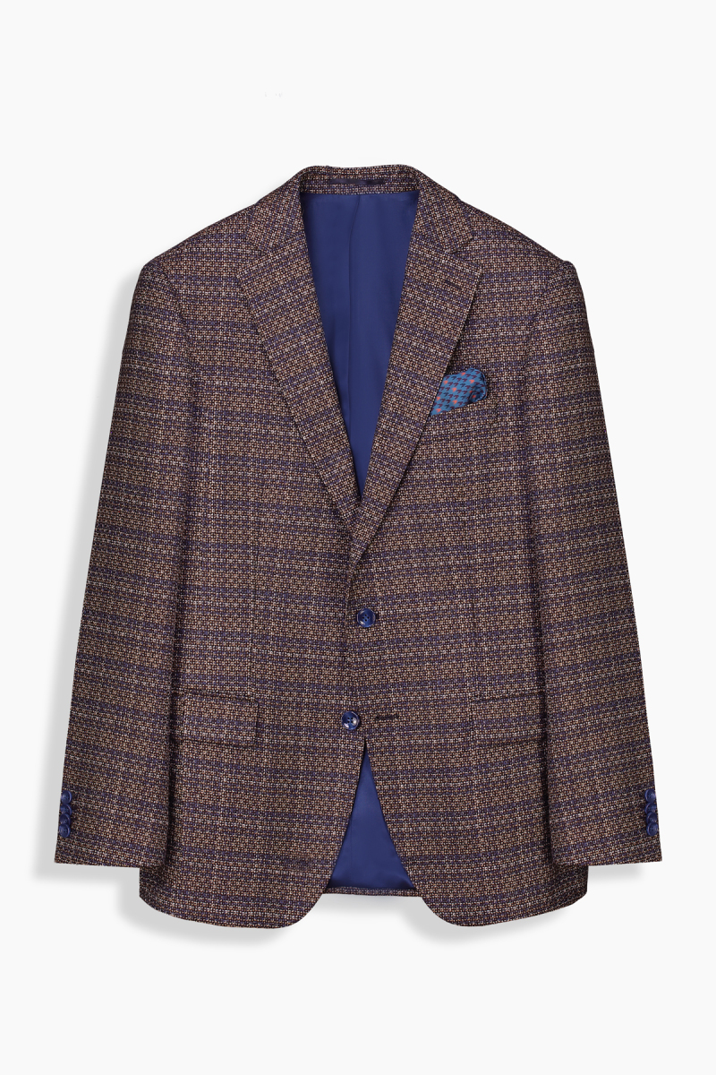 Rexford Ekose Açık Kahverengi Ceket - 1