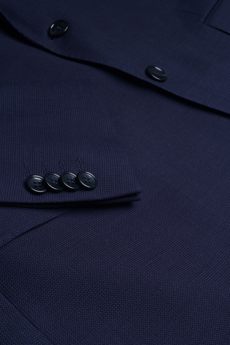 Rexford Regular Fit Koyu Lacivert Yün Ceket - 3