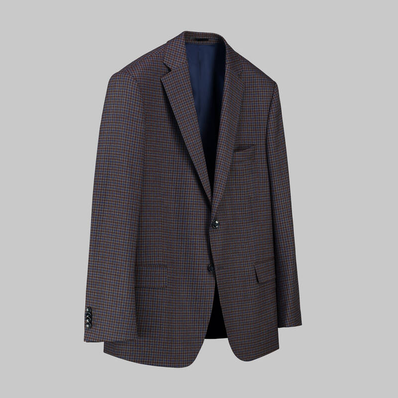 Rexford Regular Fit Desenli Kahverengi Ceket - 2