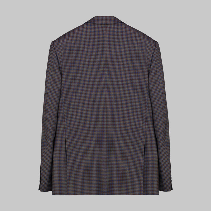 Rexford Regular Fit Desenli Kahverengi Ceket - 3