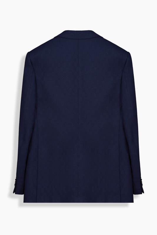 Rexford Regular Fit Desenli Lacivert Ceket - SARAR