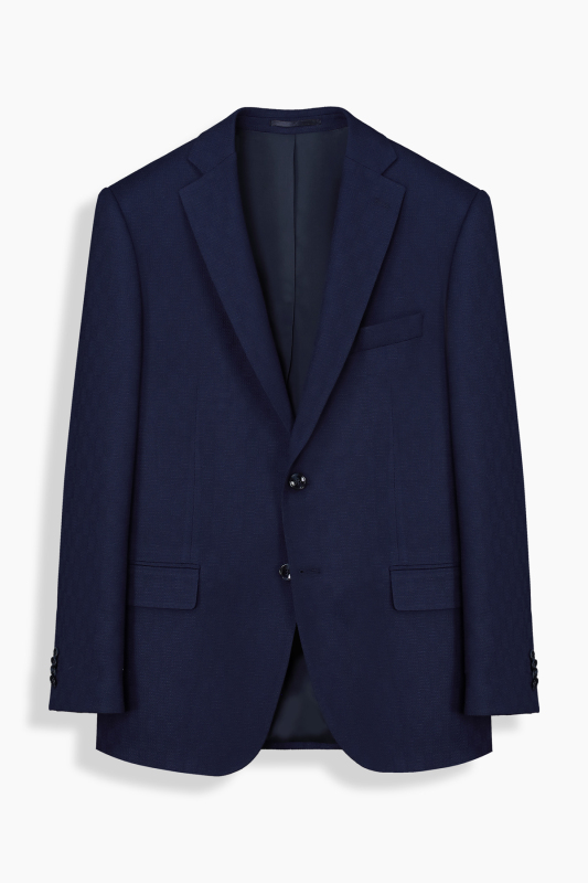 Rexford Regular Fit Desenli Lacivert Ceket 