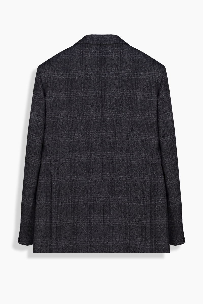 Rexford Regular Fit Ekose Koyu Gri Ceket - 2