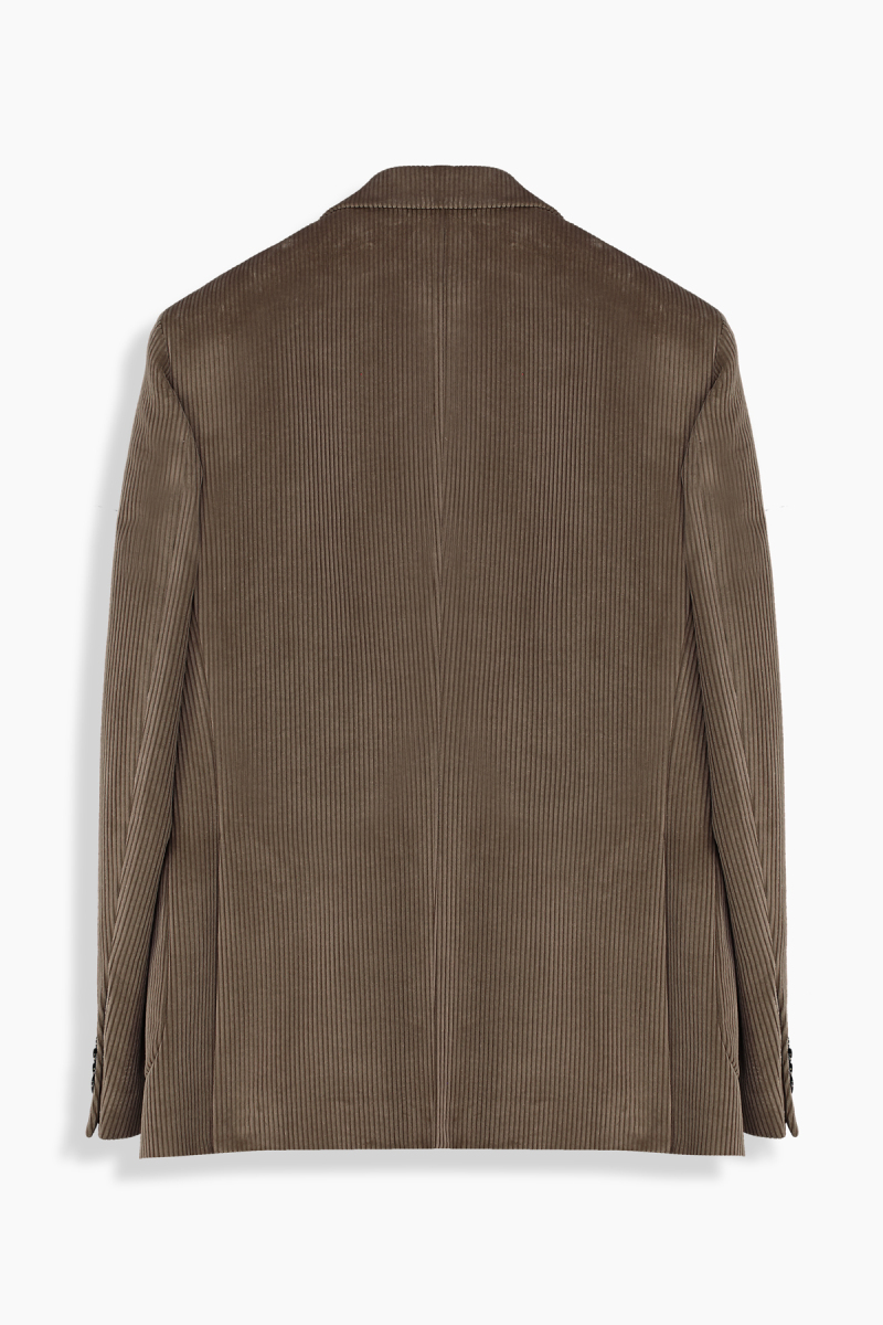 Rexford Regular Fit Fitilli Kadife Kahverengi Ceket - 2