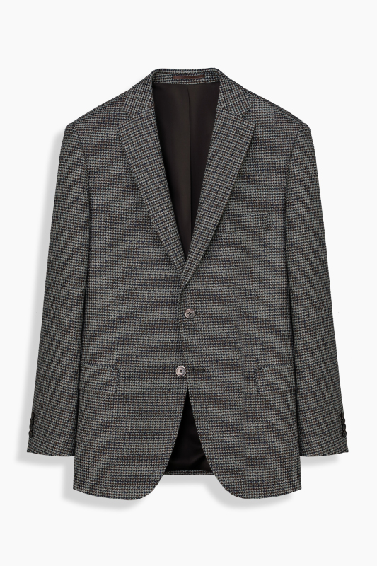 Rexford Desenli Regular Fit Kahverengi Ceket 