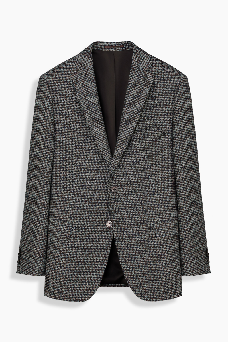 Rexford Desenli Regular Fit Kahverengi Ceket - 1