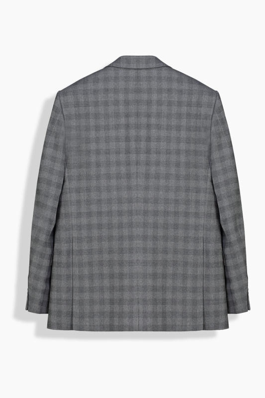Rexford Regular Fit Kareli Gri Ceket - SARAR