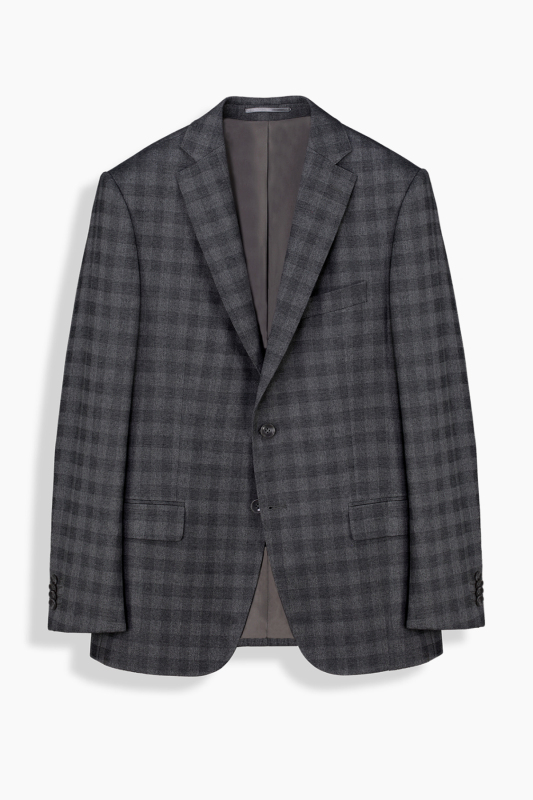 Rexford Regular Fit Kareli Gri Ceket - SARAR (1)