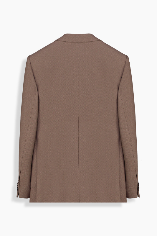 Rexford Regular Fit Desenli Koyu Bej Ceket - SARAR