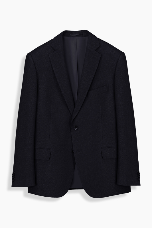 Rexford Regular Fit Desenli Koyu Lacivert Ceket 