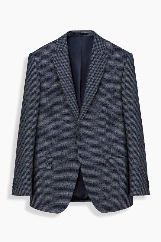 Rexford Desenli Regular Fit Lacivert Ceket 