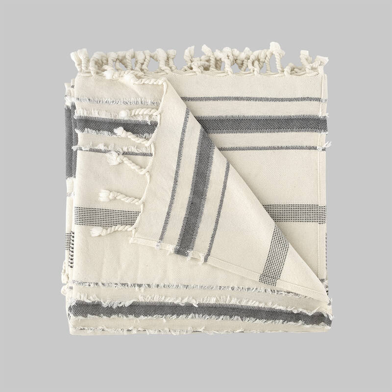 Reyna Yatak Örtüsü Çift Kişilik Siyah - 4