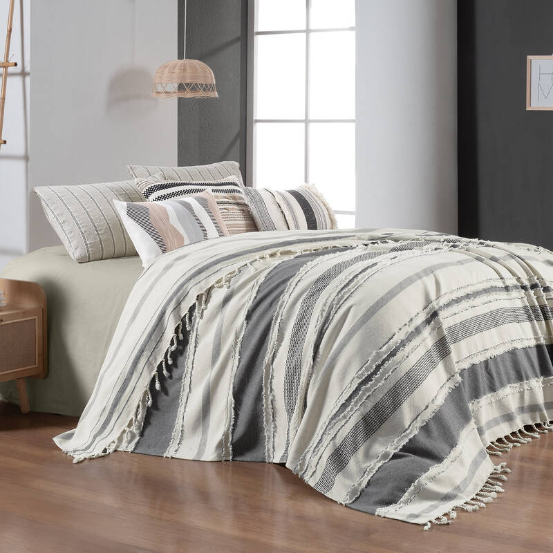 Reyna Yatak Örtüsü Tek Kişilik Siyah - 1