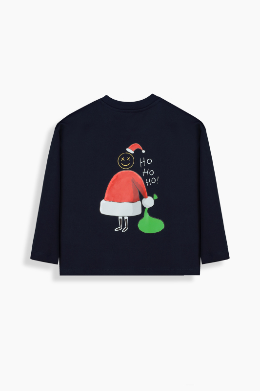 Rezmi Regular Fit Unisex Açık Lacivert Çocuk Sweatshirt - SARAR