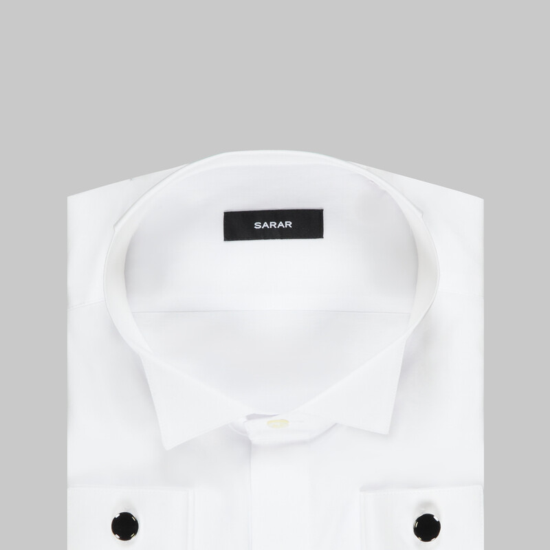 Rıcco Beyaz Smokin Gömlek - SARAR