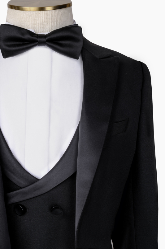 Richie Carlo Hood Papyon Yelek Takım Slim Fit Çocuk Smokin - 10