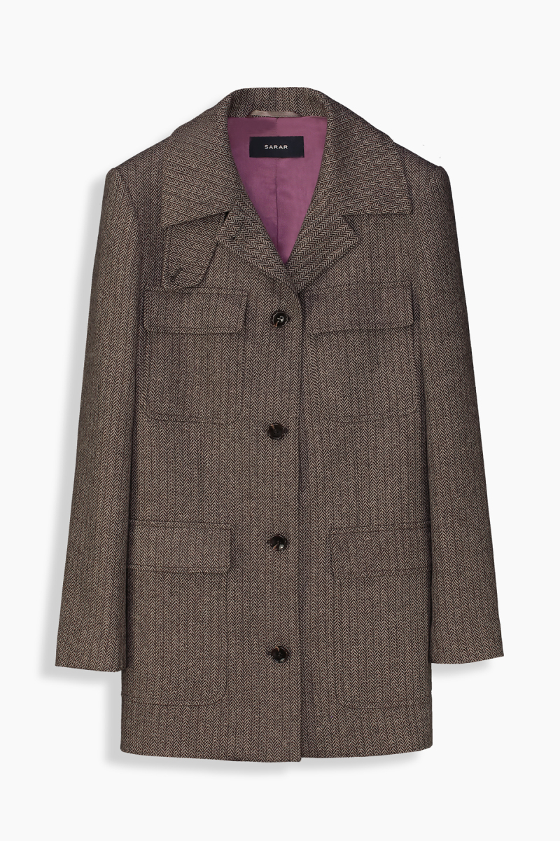 Rione Koyu Kahverengi Ceket - 2