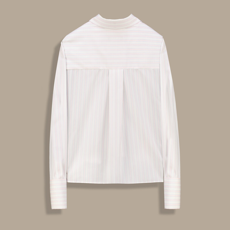 Roanne Uzun Kol Pembe Çizgili Gömlek - SARAR WOMAN