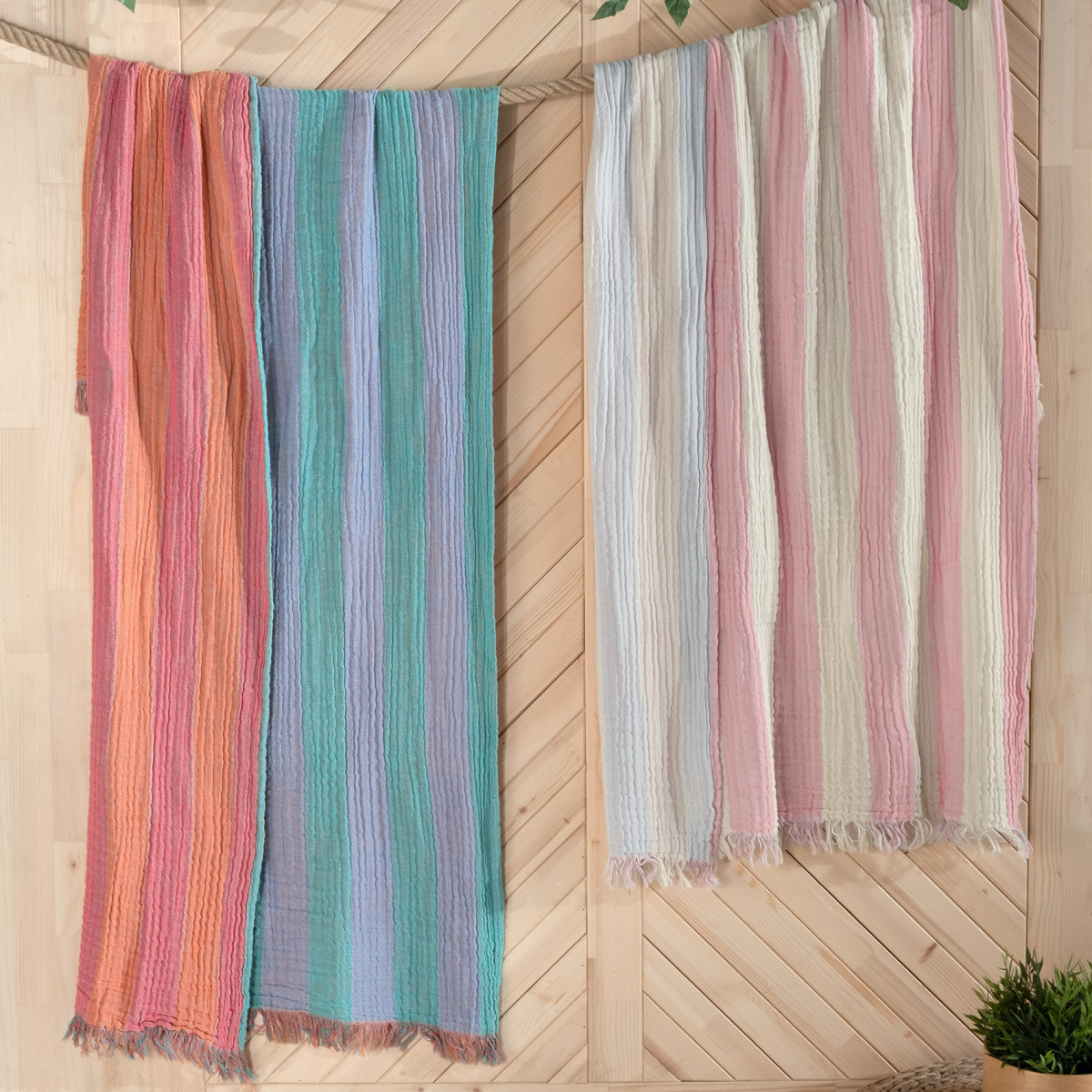 Rodeo Plaj Havlusu Somon/Sarı - 2