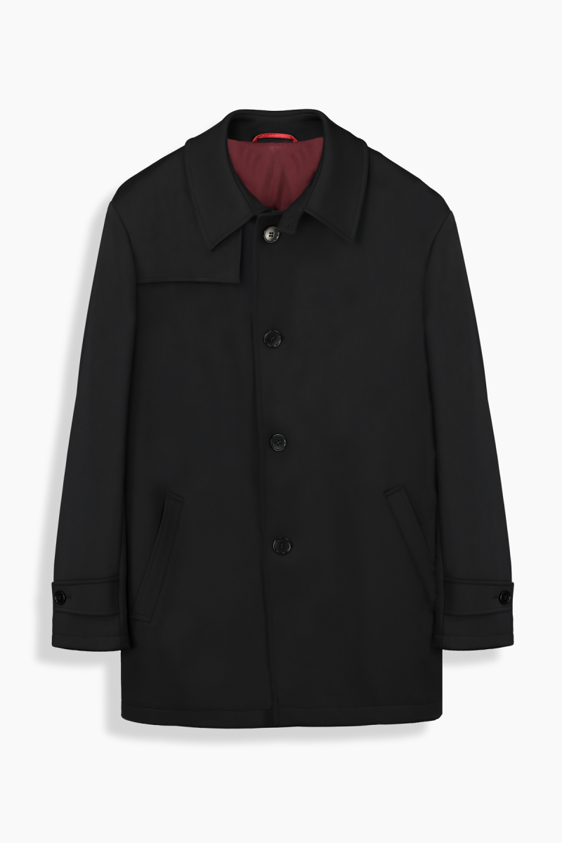 Roermond Siyah Trençkot - 1