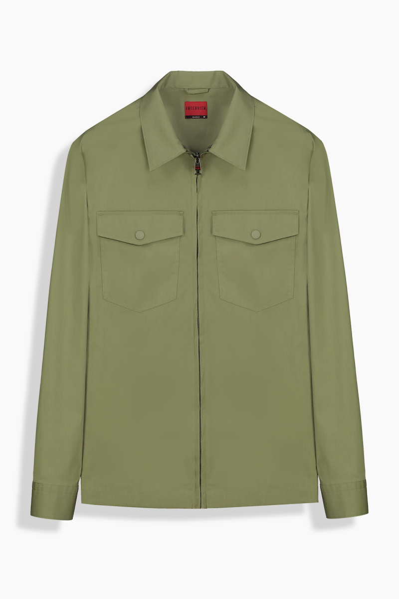 Roger Pamuklu Haki Gömlek - 1