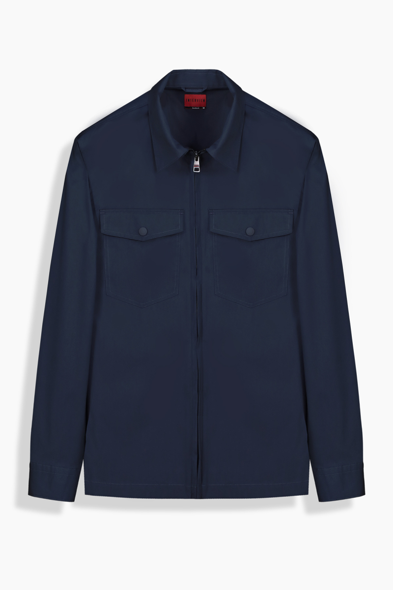 Roger Pamuklu Lacivert Gömlek - 1