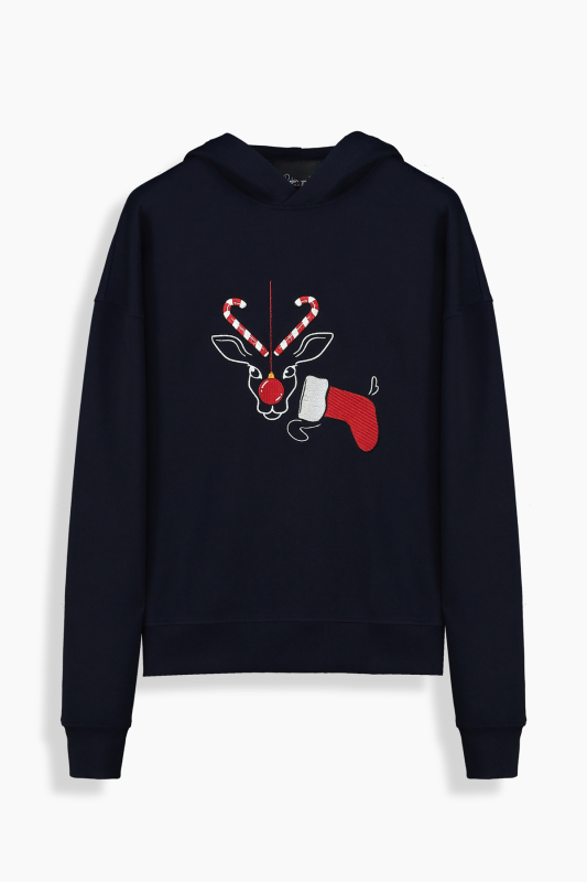 Roli Rudolph Regular Fit Açık Lacivert Kadın Sweatshirt - SARAR