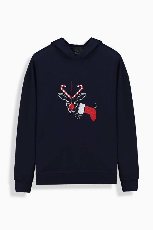 Roli Rudolph Relax Fit Açık Lacivert Sweatshirt - SARAR