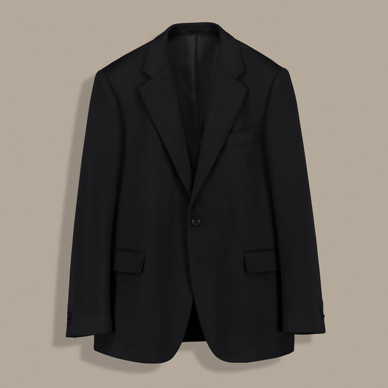 Roma Regular Fit Siyah Kaşmir Ceket - SARTORIA