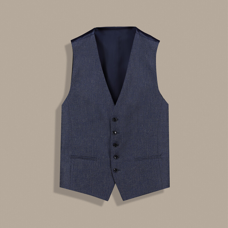 Roma Terni Regular Fit Yelekli Lacivert Takım Elbise - SARTORIA