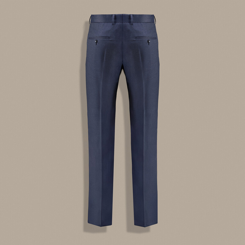 Roma Terni Regular Fit Çizgili Koyu Mavi Takım Elbise - SARTORIA