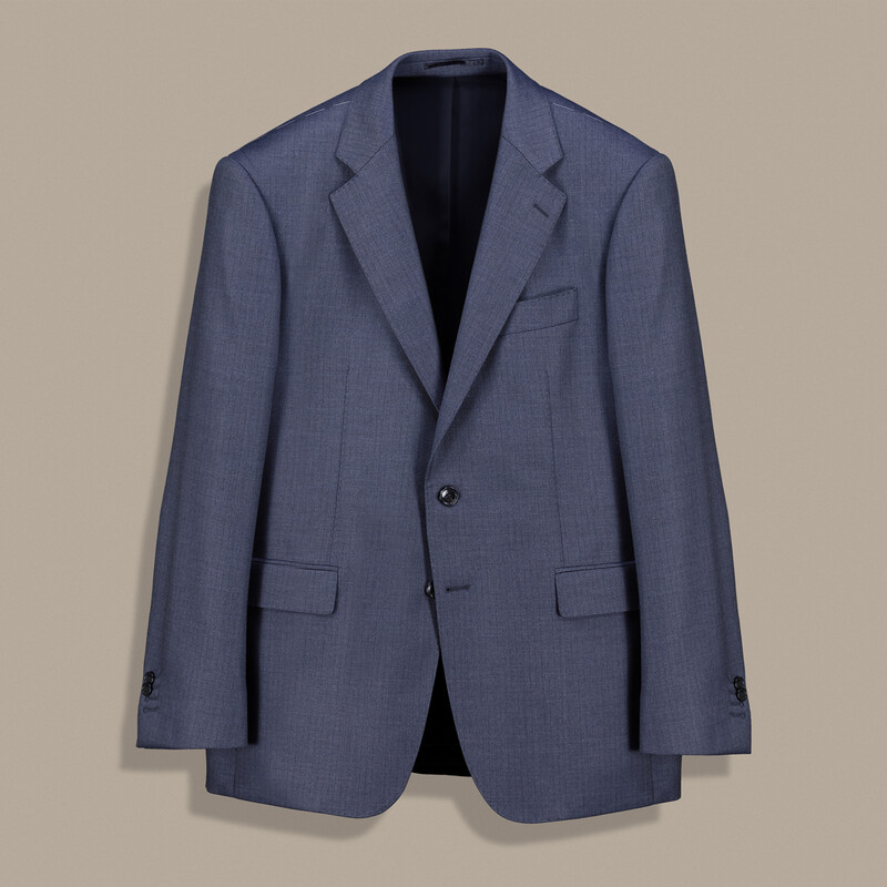 Roma Terni Regular Fit Çizgili Koyu Mavi Takım Elbise - SARTORIA