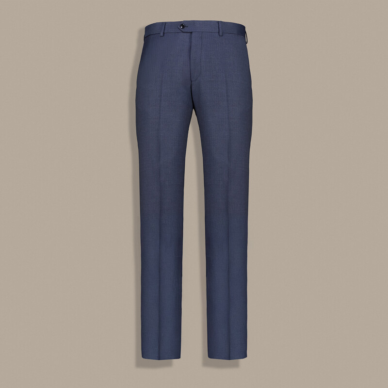 Roma Terni Regular Fit Çizgili Koyu Mavi Takım Elbise - SARTORIA