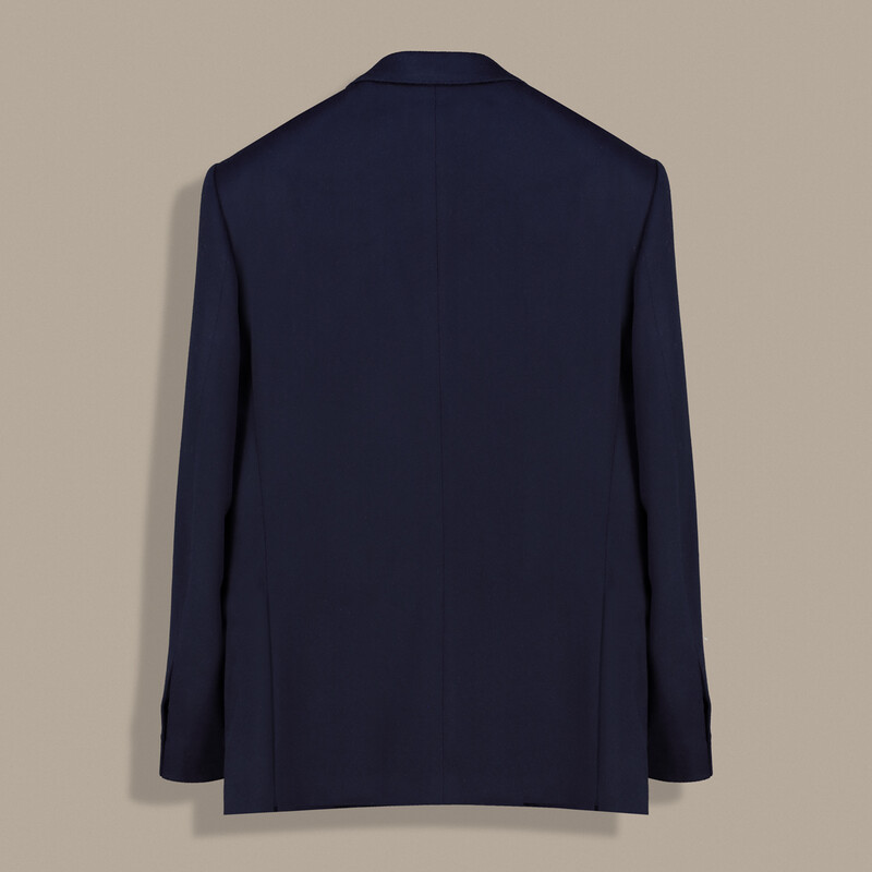 Roma Regular Fit Koyu Lacivert Kaşmir Ceket - SARTORIA