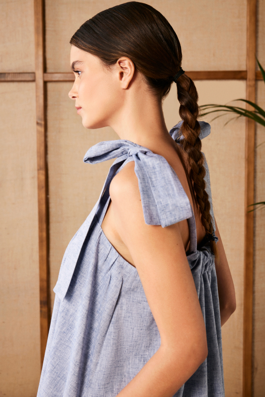 Romy Lacivert Elbise - SARAR WOMAN