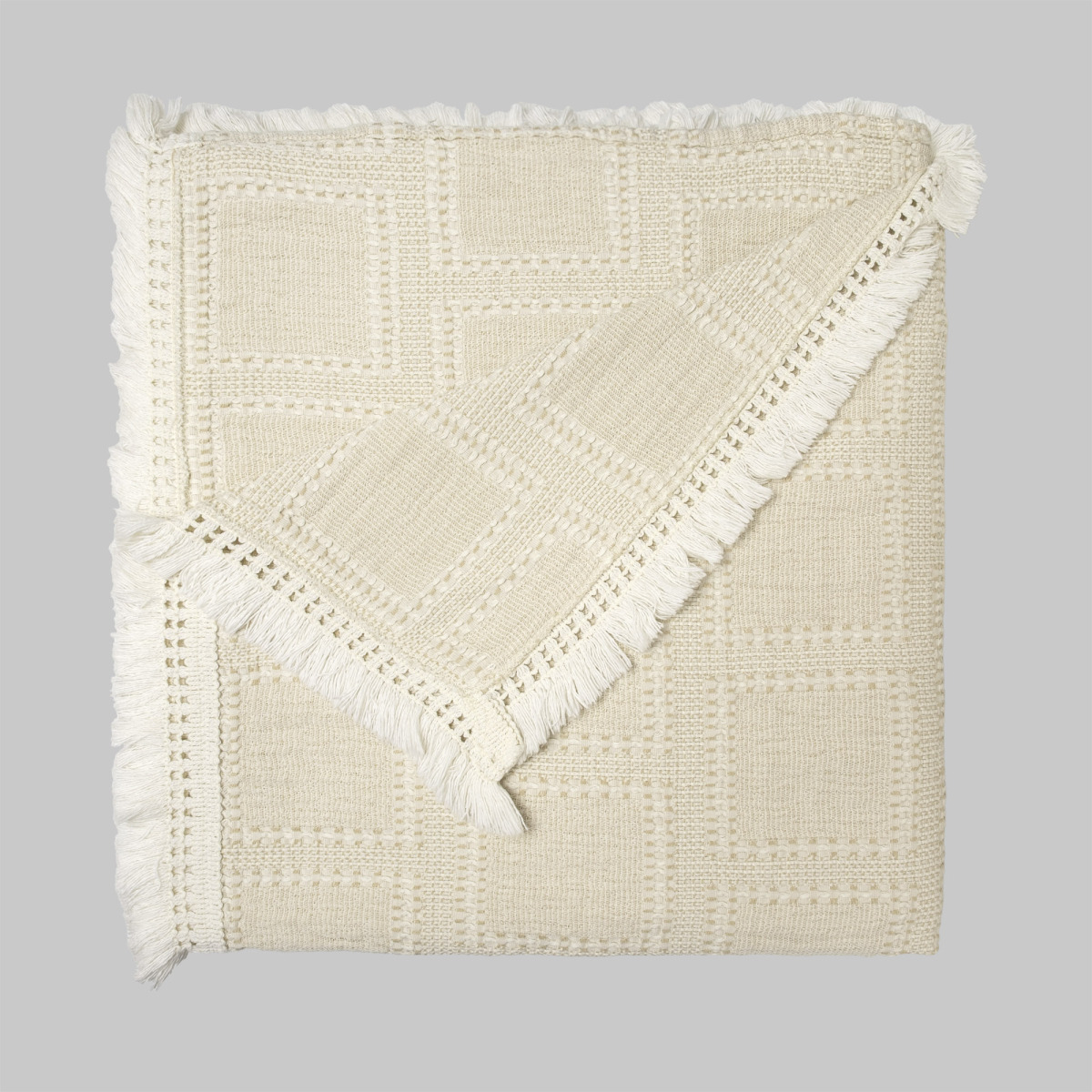 Rosaile Yatak Örtüsü Çift Kişilik Bej - 4