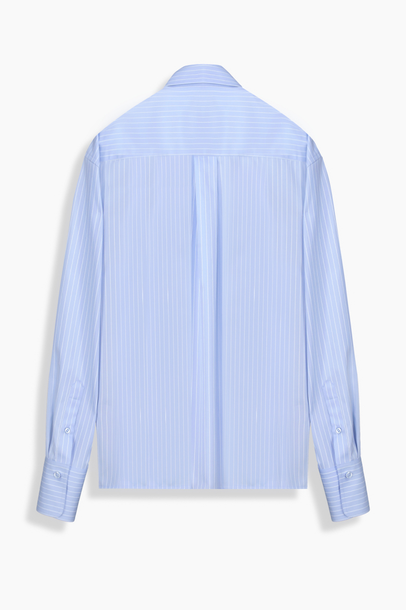 Rosetta Çizgili Taşlı Mavi Gömlek - 2