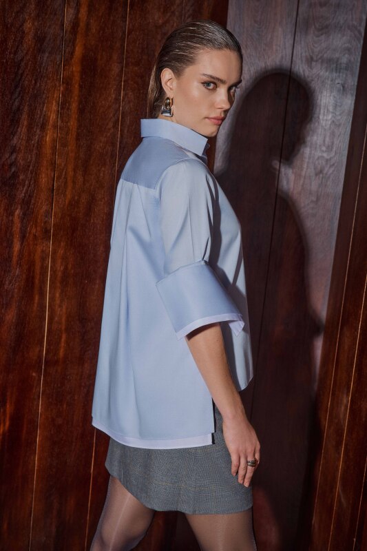 Rosie Mavi Gömlek - SARAR WOMAN
