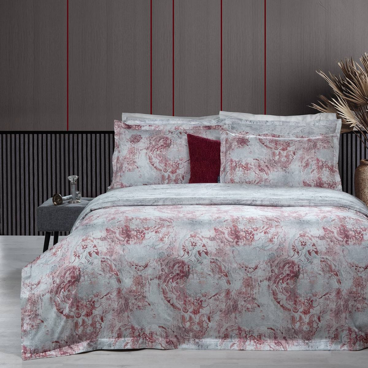 Rostov Saten Nevresim Takımı King Size Gri - 2