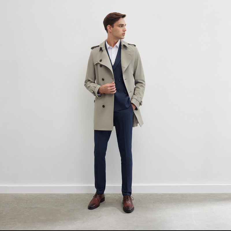 Roterdam Açık Bej Trençkot 