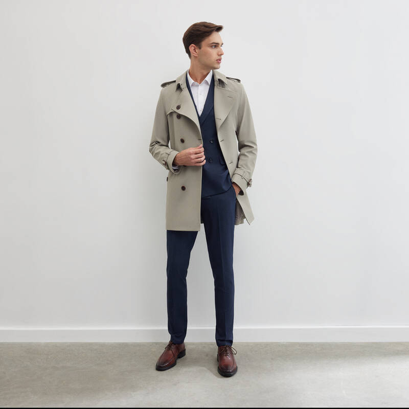 Roterdam Açık Bej Trençkot - 1