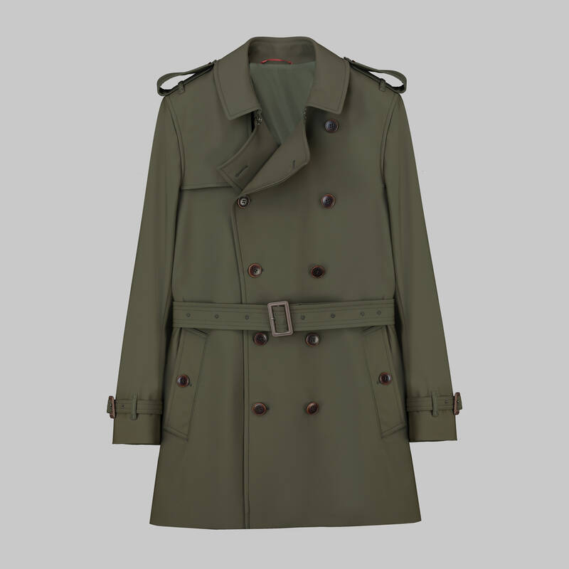 Roterdam Haki Trençkot - 1