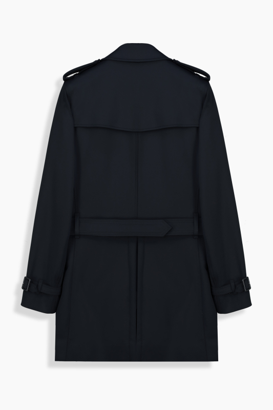 Roterdam Kemerli Lacivert Trençkot - INTERVIEW