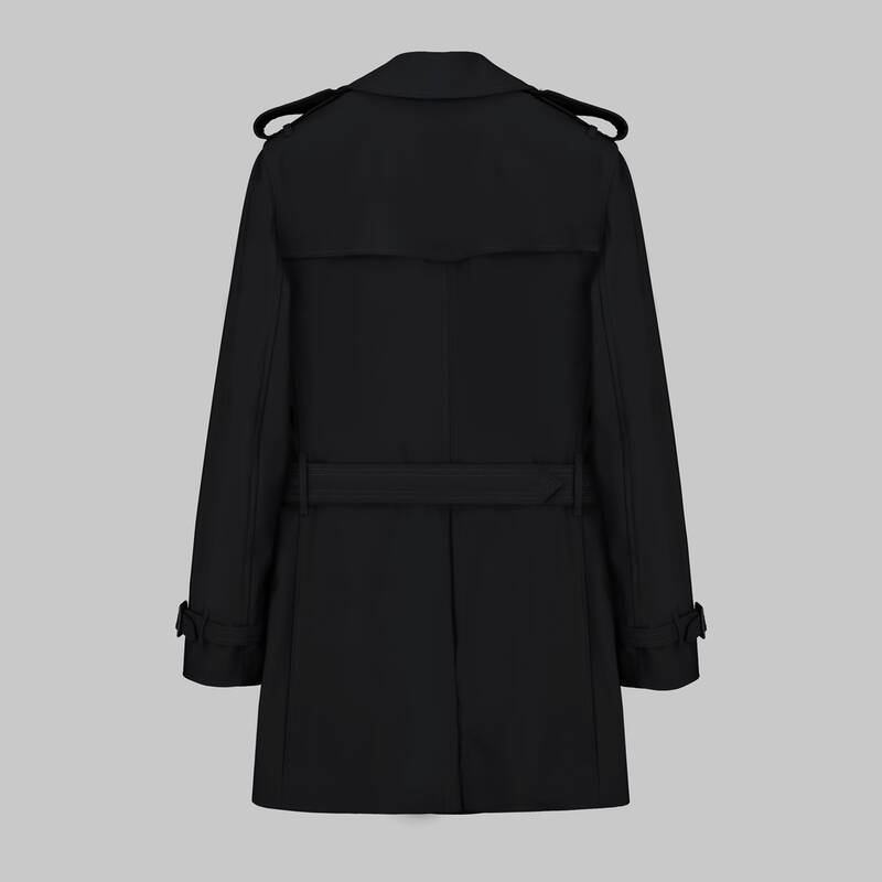 Roterdam Siyah Trençkot - 2