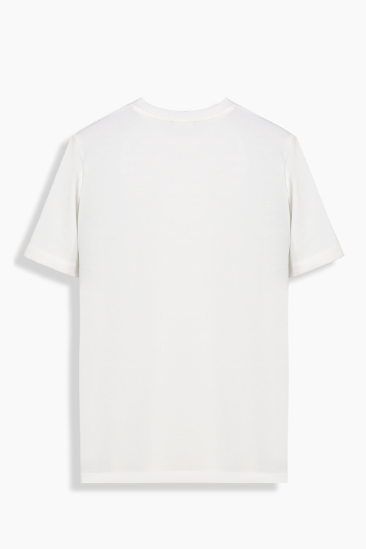 Rovenna O Yaka Beyaz Tişört - SARAR WOMAN