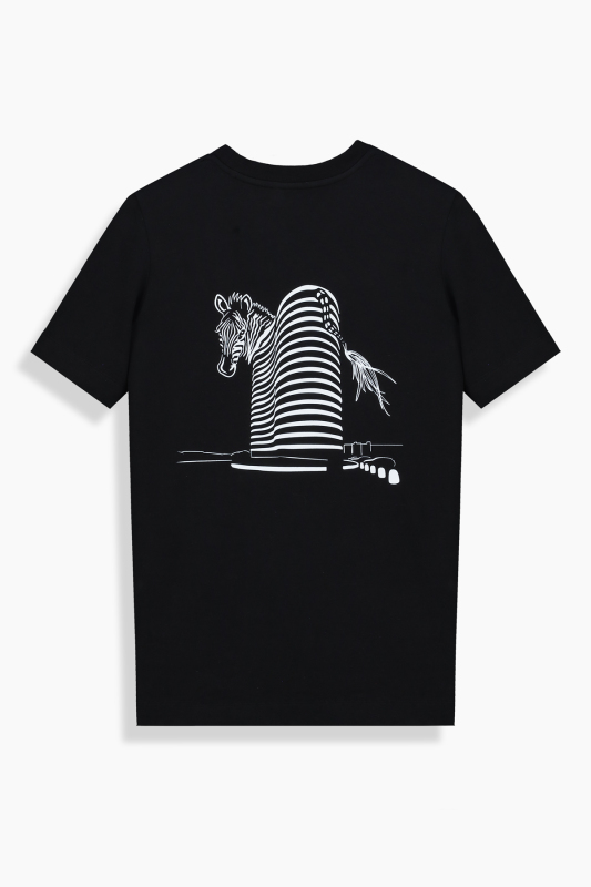 Rovenna Tasarım Cepli Siyah Tişört - SARAR WOMAN