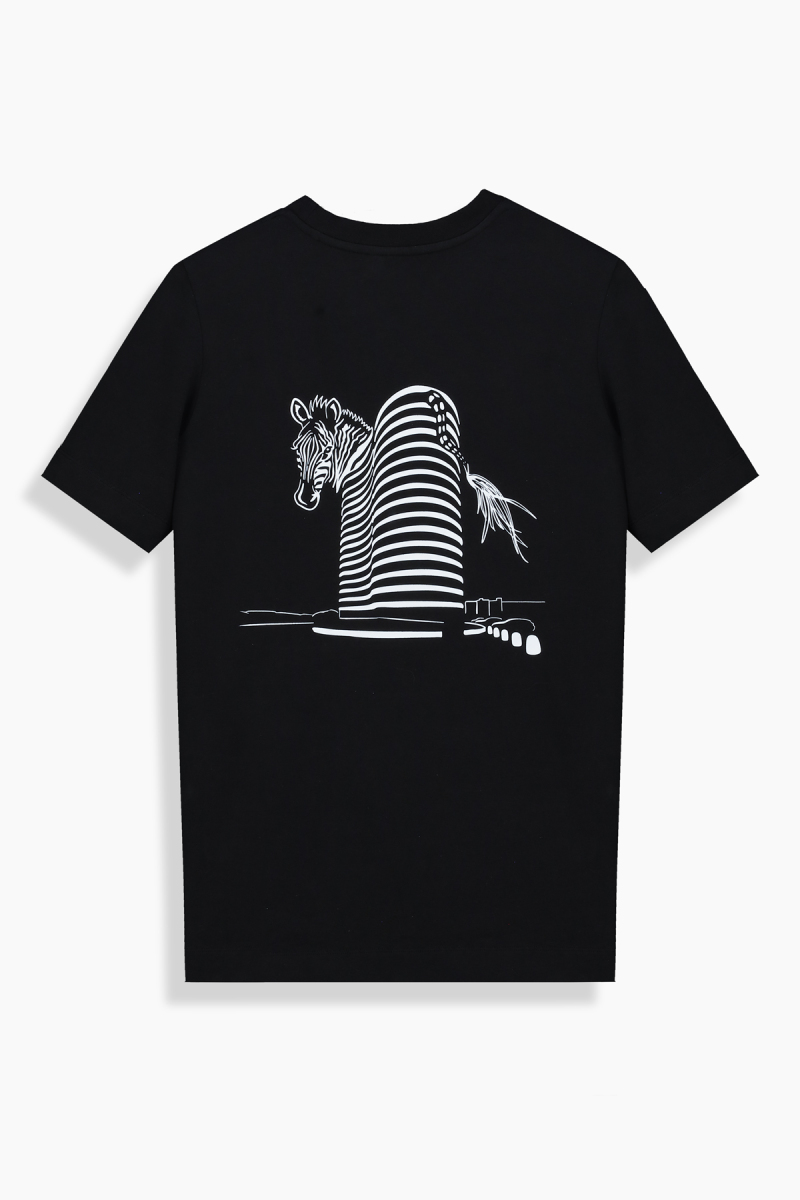 Rovenna Tasarım Cepli Siyah Tişört - 4