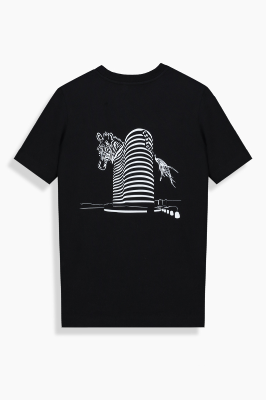 Rovenna Tasarım Cepli Siyah Tişört - SARAR WOMAN